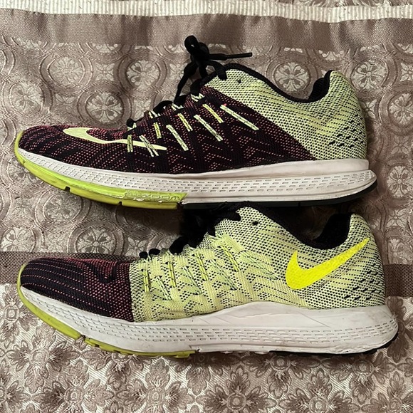 Nike women's Zoom Elite 8 pink, yellow, and black running shoes size 7.5. - Picture 1 of 6